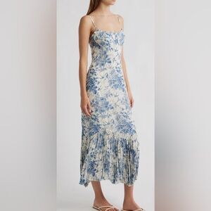 Reformation Aiko Pleated Slipdress